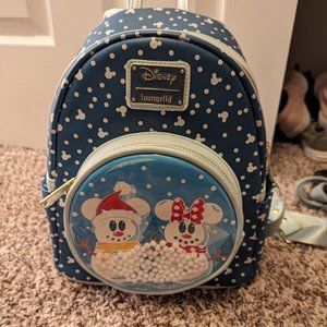 Loungefly Mickey and Minnie Snow globe Christmas